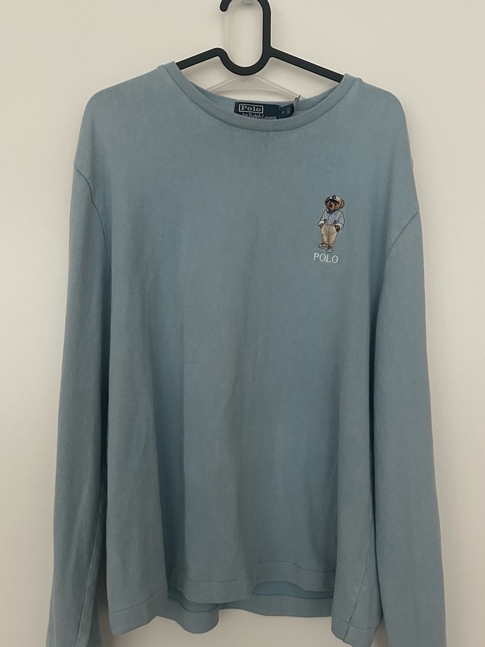 Ralph LaurenPolo Bear Long Sleeve Tee - Light Blue